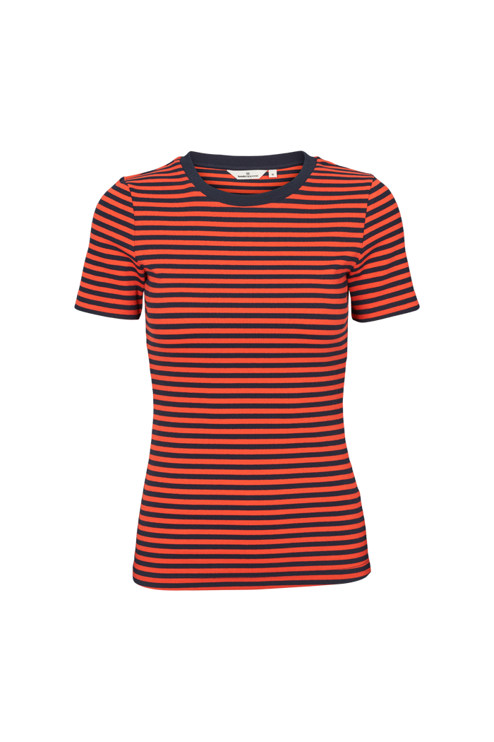 Basic Apparel Ludmilla O-Neck T-shirts 765 Sky captain / Grenadine